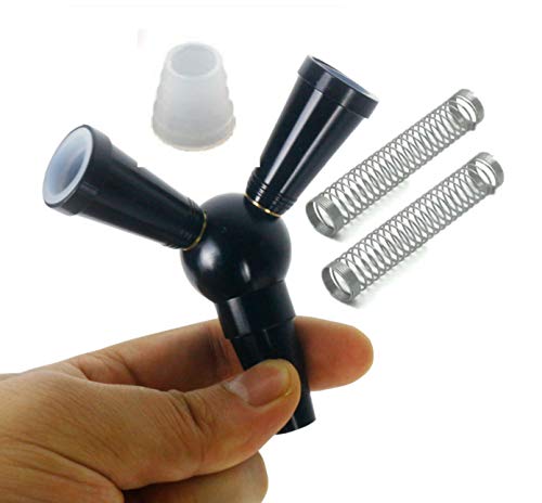 Adaptador para manguera de shisha | 1 a 2 distribuidores, 2 mangueras fáciles de conectar | con 2 protección contra golpes gratis | Divisor accesorio muelle expansión (negro) Adaptador para manguera de shisha | 1 a 2 distribuidores, 2 mangueras fáciles de conectar | con 2 protección contra golpes gratis | Divisor accesorio muelle expansión (negro)