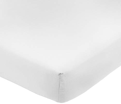 ADP Home - Pack de 6 Und. Sábana Bajera Ajustable 180 cm, 50/50% POLIALGODÓN, Textil para HOSTELERÍA, Medida: 180x195+25 cm, Blanca