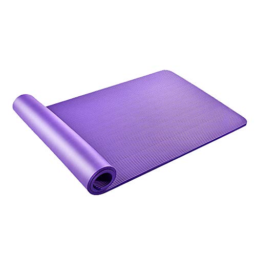 ADUGEN Estera de Yoga Multifuncional 185 * 90 cm de Largo, Estera Ejercicio Muscular Que Tiene un Espesor de 10 mm, Resistente al Agua de Origen Sportmatte,Púrpura,185cm*90cm*10mm