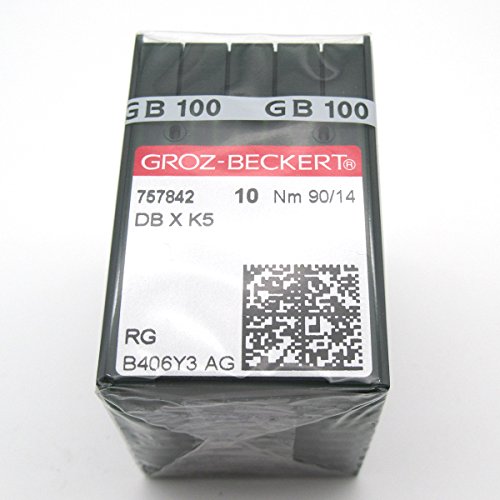 AGUJA GROZ-BECKERT - 100 agujas Compatible con máquina de coser y bordar Industrial Groz Beckert DBXK5 compatibles con Tajima Barudan SWF (Size 65/9) AGUJA GROZ-BECKERT - 100 agujas Compatible con máquina de coser y bordar Industrial Groz Beckert DBXK5 compatibles con Tajima Barudan SWF (Size 65/9)