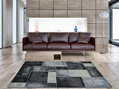 Aido , Alfombra -Infiniti Gris 160 x 230 cm – Alfombra salón – alfombras – Alfombra Cocina – alfombras de habitación.