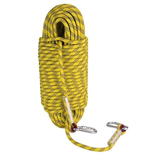 Alomejor Cuerda de Escape de Escalada al Aire Libre de 30 m Cuerda de Yute de Escalada con diámetro de 12 mm para Escalada Alpinismo(Yellow)