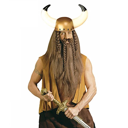 Amakando Casco vikingo para barbar, casco vikingo, casco de cuernos, casco de guerrero, sombrero de guerrero, accesorio para la cabeza