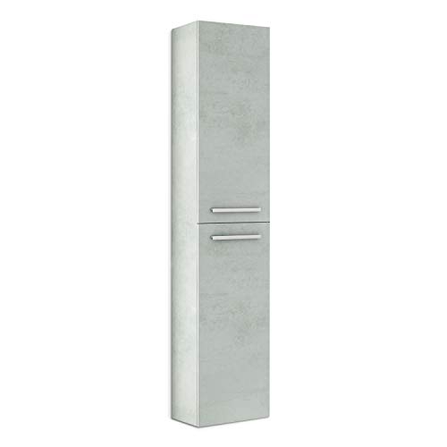 ARKITMOBEL 305460L - Mueble de Lavabo Athena, Columna de baño 2 Puertas Acabado en Color Cemento, Medidas: 30 cm (Ancho) x 150 cm (Alto) x 25 cm (Fondo) ARKITMOBEL 305460L - Mueble de Lavabo Athena, Columna de baño 2 Puertas Acabado en Color Cemento, Medidas: 30 cm (Ancho) x 150 cm (Alto) x 25 cm (Fondo)