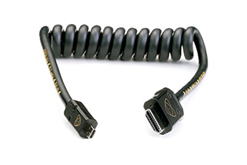 Atomos 4 K60 C1 Cable HDMI Micro 30 cm, Cast Connector (60 cm Extended) Negro