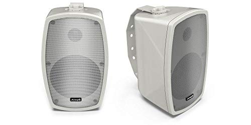 Audibax, Altavoces Ambient 5" - Altavoces HiFi y Sonorización, 2 Vías, Soporte Pared , Color Blanco, Pareja, Potencia 50 W, Frecuencia 70 Hz-20 KHz, Dimensiones 14.5 x 26 x 16 cm, Peso 2.3 Kg Audibax, Altavoces Ambient 5" - Altavoces HiFi y Sonorización, 2 Vías, Soporte Pared , Color Blanco, Pareja, Potencia 50 W, Frecuencia 70 Hz-20 KHz, Dimensiones 14.5 x 26 x 16 cm, Peso 2.3 Kg