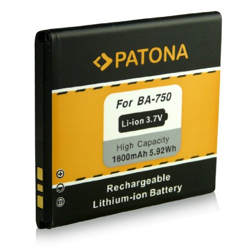Batería BA750 | BA-750 para Sony Ericsson Xperia Arc (LT15i) | Xperia Arc S (LT18i) [ Li-ion 1600mAh / 3.7V ]