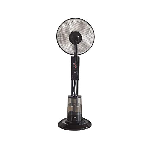 Beper Ventilador con Nebulizador VE.501 Diámetro 45cm, Depósito 3L, 75W, 75 W, 3 Velocidades, Negro