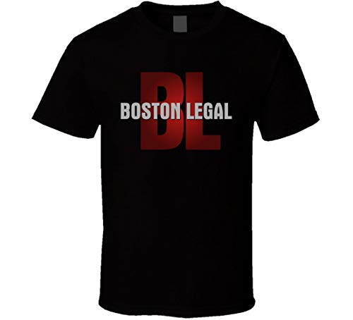Boston Legal - Camiseta con logo de los años 2000, color negro Negro Negro ( XL