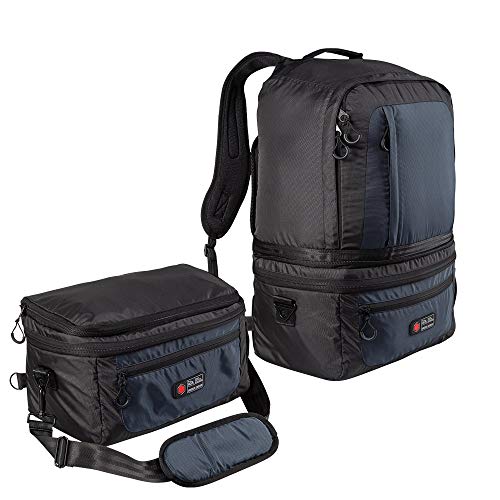 Cabin Max Mochila de Cabina Universal Maleta de Cabina de 2 en 1 | Conversión de 55x40x20 a 40x20x25 con Solo 2 Clips y 1 Cremallera | Bolsa Ryanair(Negro)