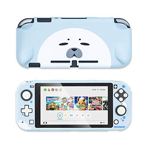 Carolilly Funda protectora fina para Nintendo Switch y Joy con carcasa de animal de cómic, antiarañazos, antigolpes (Foca Lite, One Size)