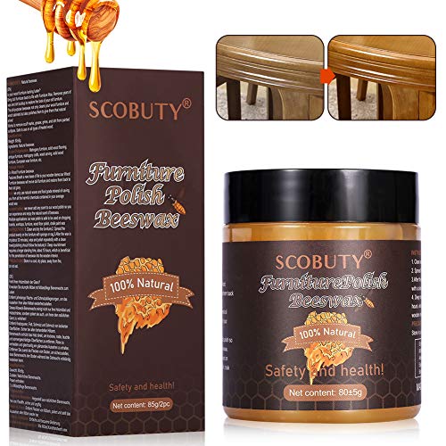 Cera Muebles Madera, Cera para Condimentos de Madera, Cera y Polish para Muebles Cuidado de la Madera, Prueba de Agua Muebles de Enfermería Pulido Cera Madera Condimento Cera de Abejas, 85g, 2pc Cera Muebles Madera, Cera para Condimentos de Madera, Cera y Polish para Muebles Cuidado de la Madera, Prueba de Agua Muebles de Enfermería Pulido Cera Madera Condimento Cera de Abejas, 85g, 2pc