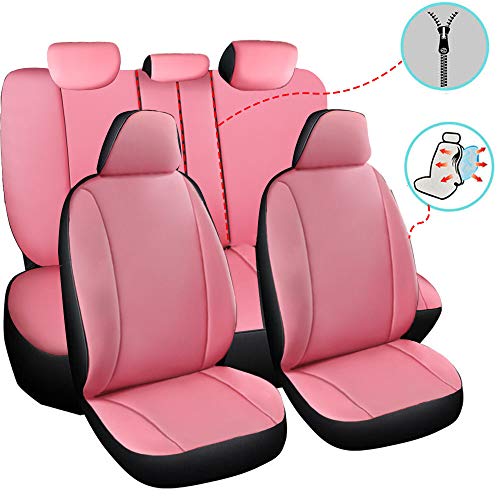 chifeng Fundas de asiento de coche, 5 asientos, piel sintética, accesorios para el coche, para Fox Golf Jetta Polo