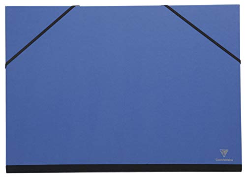 Clairefontaine 144402C - Un cartón con dibujo cierre elástico, 52 x 72 cm, color azul noche