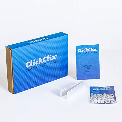 ClickClix Sistema unión para nórdicos y edredones de Plumas Patentado (12 Unidades, Blanco)