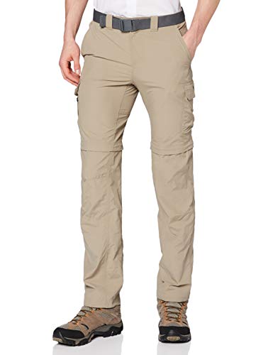 Columbia Silver Ridge II Pantalones de Senderismo Convertibles, Hombre, Beige (Tusk), W30/L32