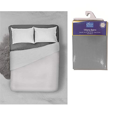 Comercial Candela Juego Sábanas de Cama Compuesto por Funda de Almohada, Sábana Bajera y Sábana Encimera | 50% Poliester 50% Algodón Color (Gris Oscuro, Cama 150) Comercial Candela Juego Sábanas de Cama Compuesto por Funda de Almohada, Sábana Bajera y Sábana Encimera | 50% Poliester 50% Algodón Color (Gris Oscuro, Cama 150)