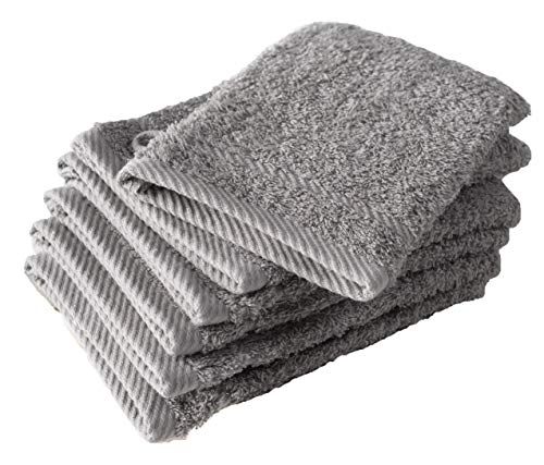 De Witte Lietaer 194829 Lote de 6 Manoplas de baño Algodón Gris Claro 15 x 22 cm De Witte Lietaer 194829 Lote de 6 Manoplas de baño Algodón Gris Claro 15 x 22 cm