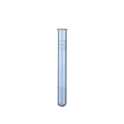 Duran 26 130 01 Tubo de ensayo (con borde, 2 ml Volumen, grosor de pared 0.8 mm – 1.0 mm (100 unidades)