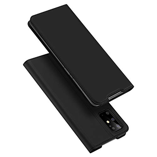 DUX DUCIS Funda Samsung Galaxy S20 Plus / 5G, PU Cuero Flip Folio Carcasa [Magnético] [Soporte Plegable] [Ranuras para Tarjetas] para Samsung Galaxy S20 Plus / 5G (Negro)