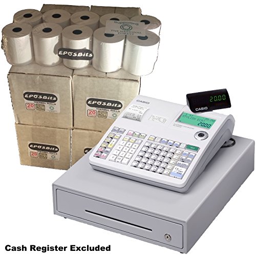 eposbits® marca rollos para Casio SE-S2000 caja registradora SES2000 SES se s S2000 2000 – 80 rollos eposbits® marca rollos para Casio SE-S2000 caja registradora SES2000 SES se s S2000 2000 – 80 rollos