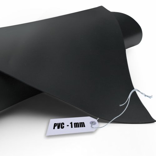 Estanque de lámina de PVC 1 mm de colour negro en 4 M x 4 M