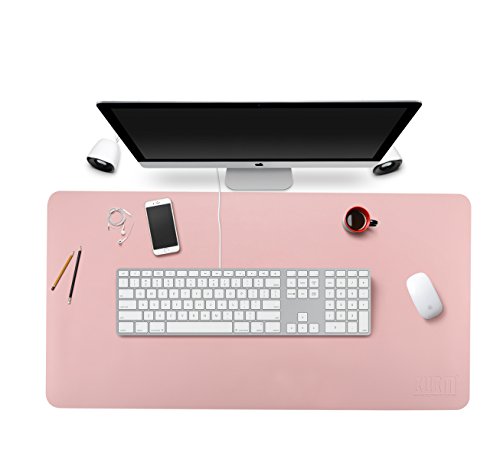 Esterilla Ordenador Alfombrilla Escritorio Estera de Oficina, Protector de Escritorio Pad & Mouse Pad ultrasuave Bloc 80 x 40 cm Rosa