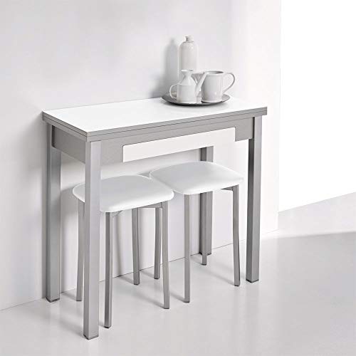 fanmuebles - Mesa de Cocina Libro Marta con cajón - 90 x 45 cm fanmuebles - Mesa de Cocina Libro Marta con cajón - 90 x 45 cm