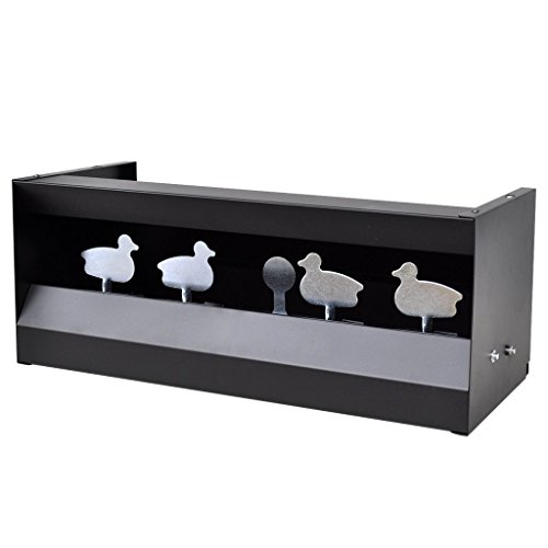 Festnight Tiro Magnetico de 4 + 1 Blancos para Larga Distancia con Forma de Patos - Material de Acero, 49x22x20 cm Festnight Tiro Magnetico de 4 + 1 Blancos para Larga Distancia con Forma de Patos - Material de Acero, 49x22x20 cm