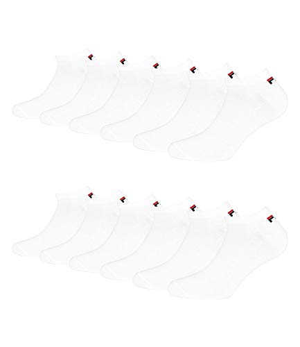 Fila - Calcetines cortos - para hombre - blanco, 35-38 (3-5 GB)