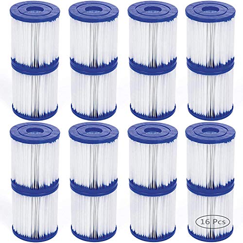 Filtro de piscina para Bestway tipo I sustituye a cartuchos filtrantes, cartucho de filtro, para piscina Bestway Spa de repuesto, filtro de limpieza de piscina hinchable, accesorios (16 piezas) Filtro de piscina para Bestway tipo I sustituye a cartuchos filtrantes, cartucho de filtro, para piscina Bestway Spa de repuesto, filtro de limpieza de piscina hinchable, accesorios (16 piezas)