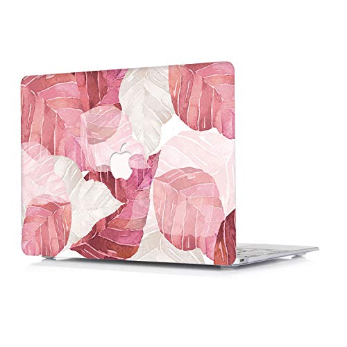 Funda L2W para MacBook Air de 13 Pulgadas Modelo: A1369 / A1466 (Lanzamiento 2010-2017) - [Serie Leaf Pattern] Funda de plástico rígido Protector Ultra Delgado para Laptop de Macbook Air 13 - DC16