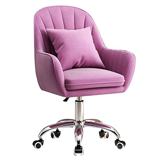 FWNT Silla De Oficina Flannele, Silla De Escritorio Ergonómica, Silla De Recepción En El Hogar con Altura Ajustable Y Giro De 360 ° para Tocador De Dormitorio, Sala De Estar FWNT Silla De Oficina Flannele, Silla De Escritorio Ergonómica, Silla De Recepción En El Hogar con Altura Ajustable Y Giro De 360 ° para Tocador De Dormitorio, Sala De Estar