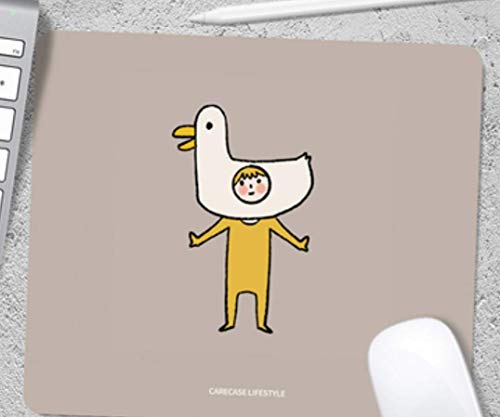 Gaming Mouse Pad, Boy Wearing Duckling Model, Solid Color Background, Durable Rubber, Office Gaming Mouse Pad Gaming Mouse Pad, Boy Wearing Duckling Model, Solid Color Background, Durable Rubber, Office Gaming Mouse Pad