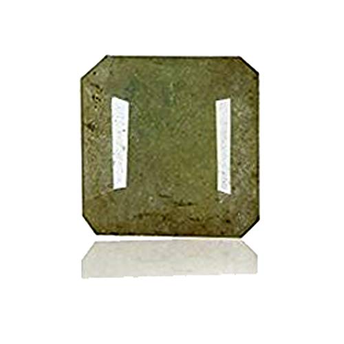 Gemhub Piedra Natural Suelta Natural de Nacimiento de 8 X 8 mm - 3.05 Quilates Egl Amarillo Verdoso Certificado Emal DH-760