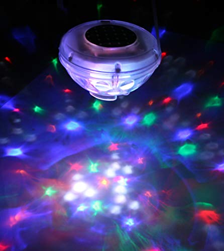 Gre 90173 - Lámpara Solar de Fantasía Led para Jardín y Piscina, 8 Diodos, 7 Programas de Luz Gre 90173 - Lámpara Solar de Fantasía Led para Jardín y Piscina, 8 Diodos, 7 Programas de Luz
