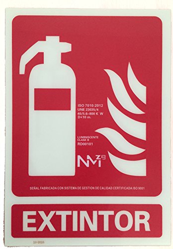 Grupo Cano Lopera | Señal Luminiscente para Extintores de Clase B | Cartel de PVC 0,7mm 21x30cm | Con CTE, RIPCI | Tinta de gran Adherencia y Resistencia | No Tóxico | Apto para la Nueva Legislación Grupo Cano Lopera | Señal Luminiscente para Extintores de Clase B | Cartel de PVC 0,7mm 21x30cm | Con CTE, RIPCI | Tinta de gran Adherencia y Resistencia | No Tóxico | Apto para la Nueva Legislación