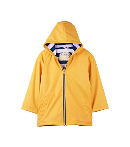 Hatley Splash Jackets Chaqueta para lluvia, Amarillo (clásico amarillo/azul marino), 2 años para Niños