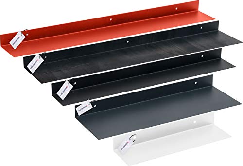 HOLZBRINK Estante Flotante de Metal, Estante Universal de Pared, en Forma de L, 195x50 mm, Longitud: 80 cm, Blanco Tráfico, HLMW-02B-80-9016 HOLZBRINK Estante Flotante de Metal, Estante Universal de Pared, en Forma de L, 195x50 mm, Longitud: 80 cm, Blanco Tráfico, HLMW-02B-80-9016