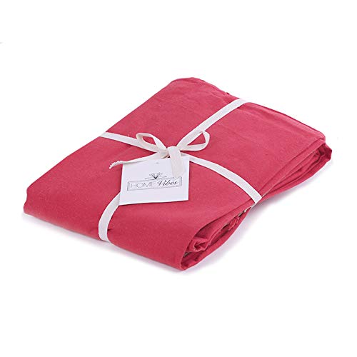 Homevibes Mantel De Mesa Rectangular Liso Comedor Cocina Medidas 140x240cm (Rojo) Homevibes Mantel De Mesa Rectangular Liso Comedor Cocina Medidas 140x240cm (Rojo)