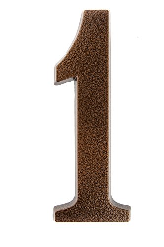 HUBER número de casa 1 de aluminio 20 cm I números de casa para puerta I número de casa XL I placas de número de casa en cobre noble diseño 3D, con recubrimiento de polvo HUBER número de casa 1 de aluminio 20 cm I números de casa para puerta I número de casa XL I placas de número de casa en cobre noble diseño 3D, con recubrimiento de polvo