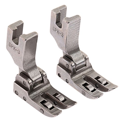 Industrial máquina de coser para Singer Juki de piel rodillo pie PVC de alta vástago SPK-3 prensatelas Industrial máquina de coser para Singer Juki de piel rodillo pie PVC de alta vástago SPK-3 prensatelas