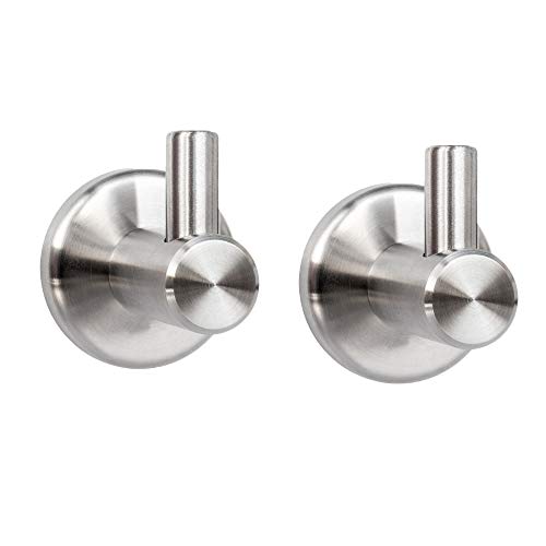 inherited 2pcs Ganchos de pared resistente, Ganchos para toallas de baño del acero inoxidable colgador de abrigo sombrero en cocina y oficina con tornillo inherited 2pcs Ganchos de pared resistente, Ganchos para toallas de baño del acero inoxidable colgador de abrigo sombrero en cocina y oficina con tornillo
