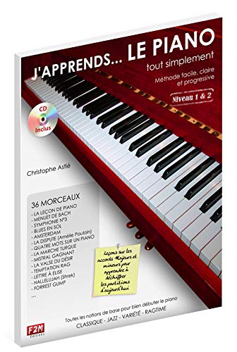 J'Apprends Le Piano... Tout Simplement Vol 1: Methode Facile, Claire Et Progressive