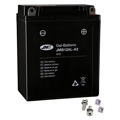 JMT YB12AL-A2 - Batería de gel para F 650 650 CS Scarver año de construcción 2002-2005 JMT YB12AL-A2 - Batería de gel para F 650 650 CS Scarver año de construcción 2002-2005