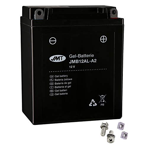 JMT YB12AL-A2 - Batería de gel para F 650 650 CS Scarver año de construcción 2002-2005