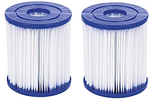 KAAM Filtro de piscina tipo I, cartuchos de filtro de piscina tamaño 1, filtro de piscina para Bestway tipo 1 (2 unidades)