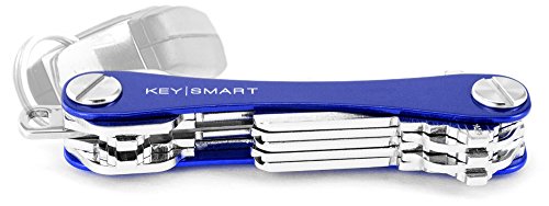 KeySmart - Llavero y Organizador de Llaves Compacto (hasta 14 Llaves, Azul)