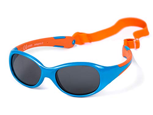 Kiddus Gafas de Sol de UNA SOLA PIEZA para Bebés a partir de 0 Meses. Prácticamente IRROMPIBLES. 100% Protección UV400. Muy FLEXIBLES. Sin BPA. Con Banda Ajustable y Extraíble. ALLROAD Kiddus Gafas de Sol de UNA SOLA PIEZA para Bebés a partir de 0 Meses. Prácticamente IRROMPIBLES. 100% Protección UV400. Muy FLEXIBLES. Sin BPA. Con Banda Ajustable y Extraíble. ALLROAD