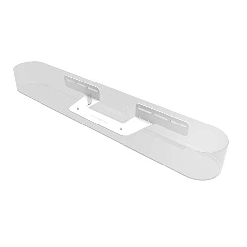 Kit de Montaje en Pared Beam Color Blanco con Materiales de Montaje incluidos para Colgar la Barra de Sonido. Compatible con Sonos Beam, diseñado en el Reino Unido por Soundbass